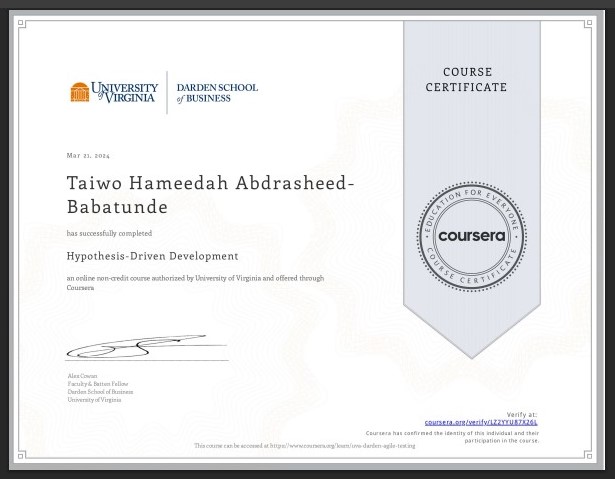Hypothesis-Driven Development